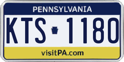 PA license plate KTS1180