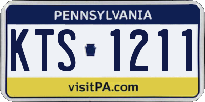 PA license plate KTS1211