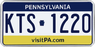 PA license plate KTS1220