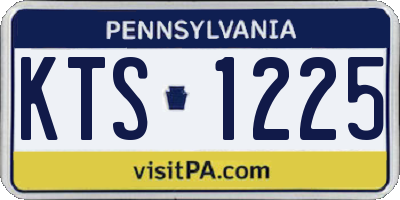 PA license plate KTS1225