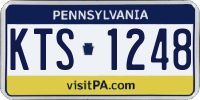 PA license plate KTS1248