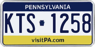 PA license plate KTS1258