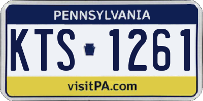 PA license plate KTS1261