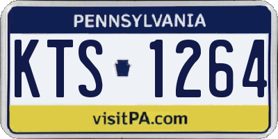PA license plate KTS1264