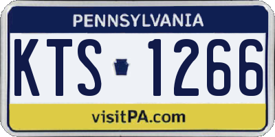 PA license plate KTS1266