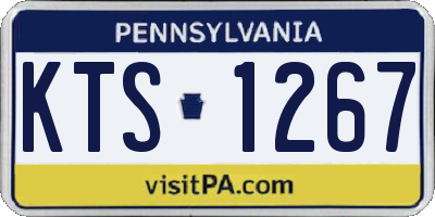 PA license plate KTS1267