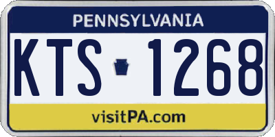 PA license plate KTS1268