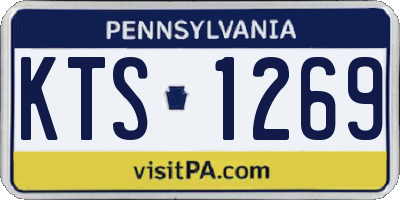 PA license plate KTS1269