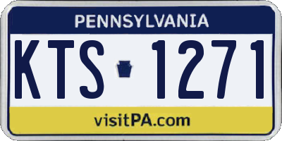 PA license plate KTS1271