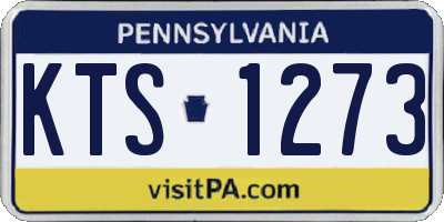 PA license plate KTS1273