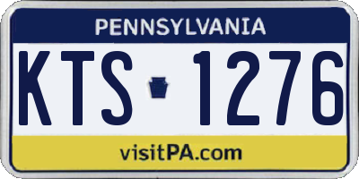 PA license plate KTS1276