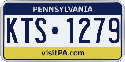 PA license plate KTS1279