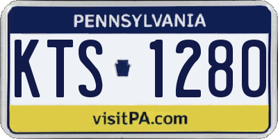 PA license plate KTS1280