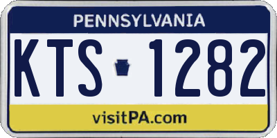 PA license plate KTS1282