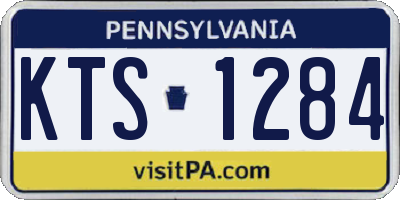 PA license plate KTS1284