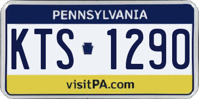 PA license plate KTS1290