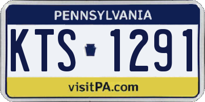 PA license plate KTS1291