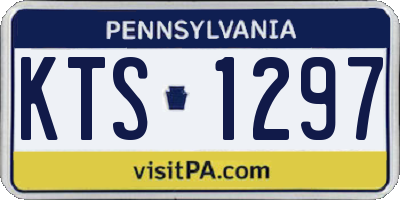 PA license plate KTS1297