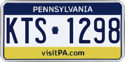 PA license plate KTS1298