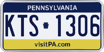 PA license plate KTS1306