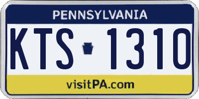 PA license plate KTS1310