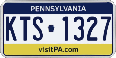 PA license plate KTS1327