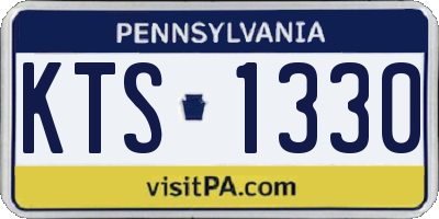 PA license plate KTS1330