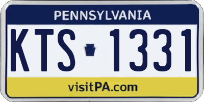 PA license plate KTS1331