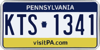 PA license plate KTS1341