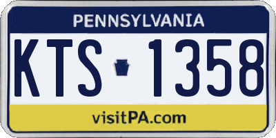 PA license plate KTS1358
