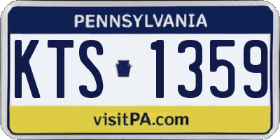 PA license plate KTS1359
