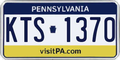 PA license plate KTS1370