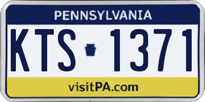 PA license plate KTS1371