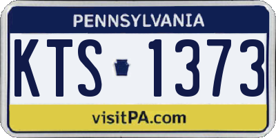 PA license plate KTS1373