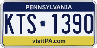 PA license plate KTS1390