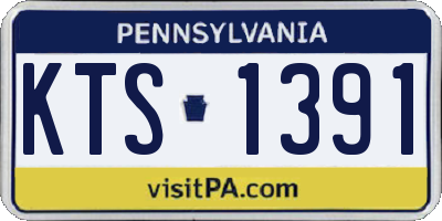 PA license plate KTS1391