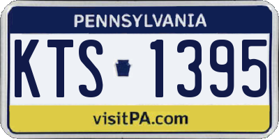 PA license plate KTS1395