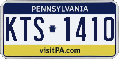 PA license plate KTS1410