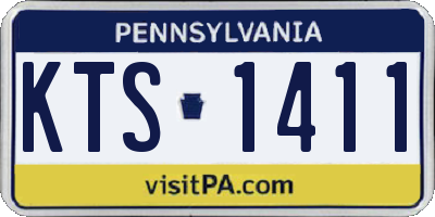 PA license plate KTS1411