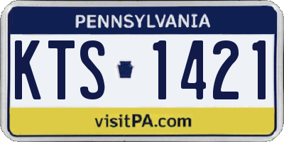 PA license plate KTS1421