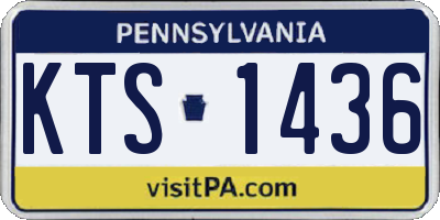 PA license plate KTS1436
