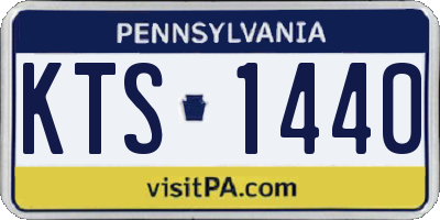 PA license plate KTS1440