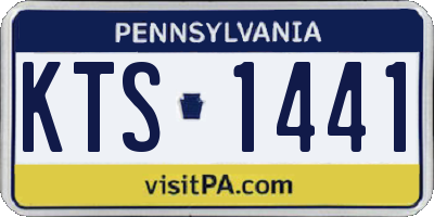 PA license plate KTS1441