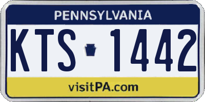 PA license plate KTS1442