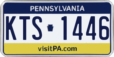 PA license plate KTS1446