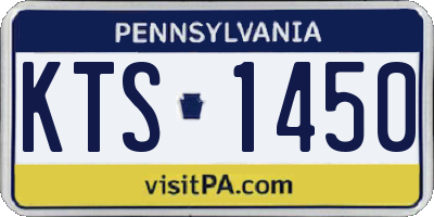 PA license plate KTS1450