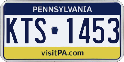 PA license plate KTS1453