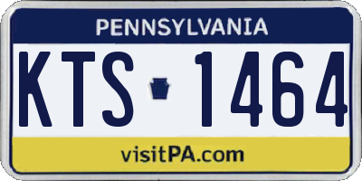 PA license plate KTS1464