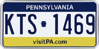 PA license plate KTS1469