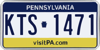 PA license plate KTS1471